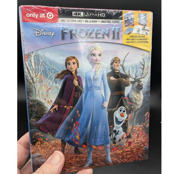 Frozen 2 4K Ultra HD Blu-Ray Digital Code Limited Edition Anna Elsa Olaf Sealed - Picture 1 of 6